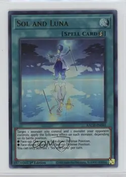 UR - Sol and Luna 1st Ed. YuGiOh Battle of Chaos #BACH-EN085 - Image 1
