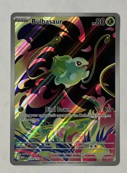Bulbasaur 133/132 English MEG EN-Mega Evolutions Illustration Rare Pokemon Card - Image 1