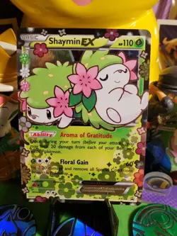 Pokemon TCG 2016 Shaymin EX XY148 PROMO Unique Full Art Rare Card NM/M - Image 1