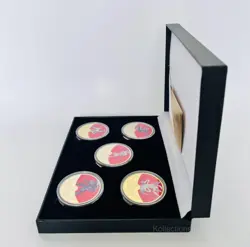 Pokemon 5 Piece Gold Coin Collection Pokemon Card Collectors Gift Rare Coins - Image 3