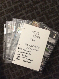 Star Trek CCG Alternate universe 643 card lot 1 ultra rare 67 R 185 U 390 C - Image 1