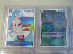 Lot of 16 One Piece Anime EB02 CCG Trading Cards Nefeltari Arlong Etc - Image 2