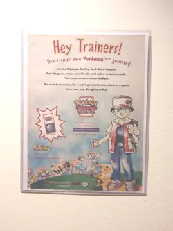 Original Pokemon Trading Card Game League Magazine Ad 1999 8.5X11 Hung Art - Image 1