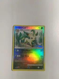 Pokemon Leafeon Stamped Reverse Holo 24/100 Platinum Promo Card - Image 1