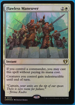 Flawless Maneuver FOIL Commander Masters MINT White Rare CARD (503570) ABUGames - Image 1
