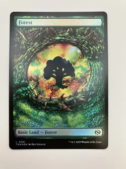MTG English Forest (0291) NM Foil Tarkir: Dragonstorm - Image 1