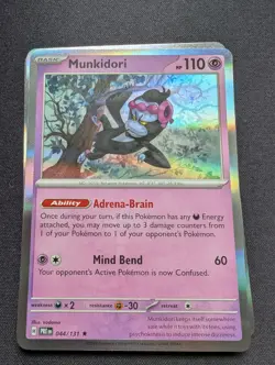 Pokemon TCG : 044/131 Munkidori : Rare Reverse Holo Card : Prismatic Evolutions - Image 1
