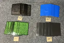 Legion Supply Card Sleeves Lot Dragon Hide Black Green Blue/Black 149 Count - Image 1