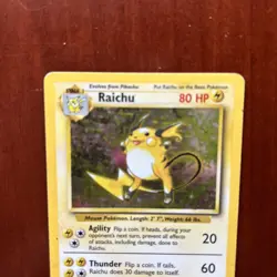 Pokemon TCG Raichu Base 15/102 Rare Unlimited Holo Vintage WOTC Game Card Set - Image 2