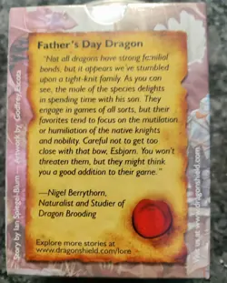 Dragon Shield Father's Day Limited Edition Dragon Art Card Sleeves- 100 Sleeves - Image 2