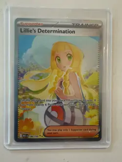 pokemon cards Lillie’s determination 184/132 mega evolutions - Image 1