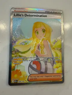 pokemon cards Lillie’s determination 184/132 mega evolutions - Image 4