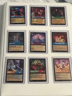 Disney Lorcana TCG: Set Of 3 Legendary & 6 Super Rare Cards. Mint Condition - Image 1