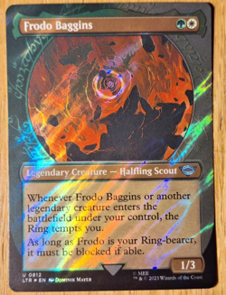 Frodo Baggins SHOWCASE SURGE FOIL Lord of the Rings 812 NM - MTG - Image 1
