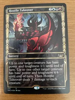 x1 Hostile Takeover - Foil - Showcase R MTG Streets of New Capenna M/NM, English - Image 1
