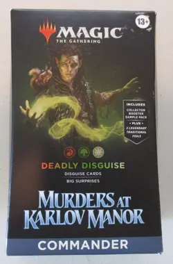 MURDERS AT KARLOV MANOR - COMMANDER DECK - DEADLY DISGUISE - MAGIC THE GATHERING - Image 1
