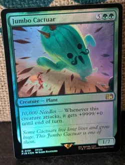 MTG - Jumbo Cactuar - FOIL - Final Fantasy - FIN 0191 - Image 1