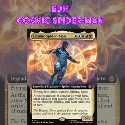 EDH - Cosmic Spider-Man Spider Tribal, MTG Commander Deck, Marvel, Bracket 2 - Image 1