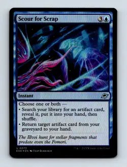 #73 2025 Edge of Eternities Scour for Scrap Uncommon FOIL - Image 1