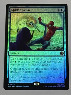 MTG Universes Beyond: Spider-man Spider-Sense Foil 0046 NM Rare - Image 1