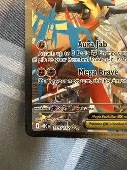 Pokemon TCG: Mega Lucario Ex 179/132 - Mega Evolutions - SIR - Image 3