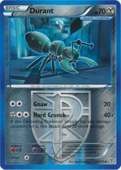 Pokemon - Durant - 91/135 - Uncommon - Reverse Holo - BW Plasma Storm - NM - Image 1