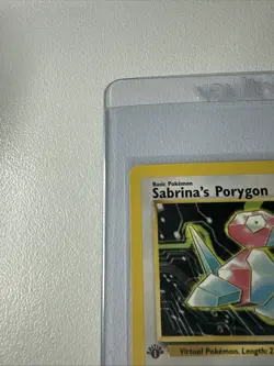 Sabrina’s Porygon 1st Edition Gym Challenge 98/132 WOTC Vintage Pokemon - Image 3