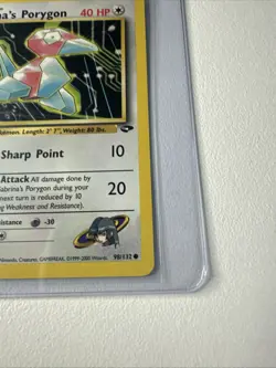 Sabrina’s Porygon 1st Edition Gym Challenge 98/132 WOTC Vintage Pokemon - Image 5