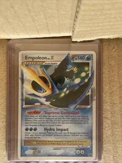 Pokemon TCG: Empoleon LV.X DP11 Diamond and Pearl Black Star Promo - Image 1