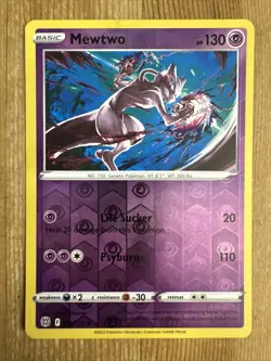 Mewtwo - 056/172 - Pokemon Brilliant Stars Sword & Shield Reverse Holo Rare NM - Image 1