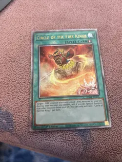 Circle of the Fire Kings RA04-EN195 Quarter Century Secret Rare NM Yugioh - Image 1