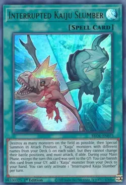 Yugioh - Interrupted Kaiju Slumber (Ultra Rare) (1st Edition) - BROL-EN075 P - Image 1