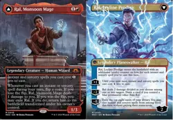 Ral, Monsoon Mage // Ral, Leyline Prodigy - Borderless - Modern Horizons 3 - Nea - Image 1