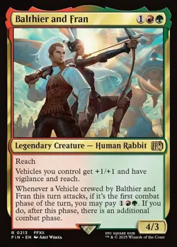 x1 Balthier and Fran - Foil R MTG Final Fantasy M/NM, English - Image 1