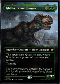 Ghalta, Primal Hunger (Borderless) R Foundations 335 NM - Image 1
