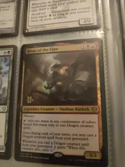 MTG Rivaz of the Claw Dominaria United 355 Foil Pre-release Rare - Image 1