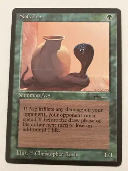 Magic the Gathering MTG Arabian Nights Nafs Asp Dark MP (Beta Bob) - Image 1