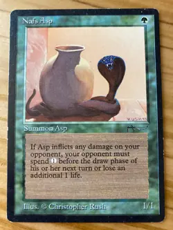 Magic the Gathering MTG Arabian Nights Nafs Asp Light MP (Beta Bob) - Image 1