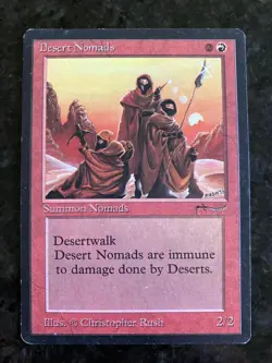 Magic the Gathering MTG Arabian Nights Desert Nomads HP (Beta Bob) - Image 1