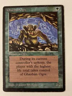 Magic the Gathering MTG Arabian Nights Ghazban Ogre MP - Image 1