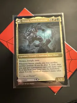 Eddie Brock / Venom, Lethal Protector (Foil) 0055 Marvel’s Spider-Man MTG - Image 1