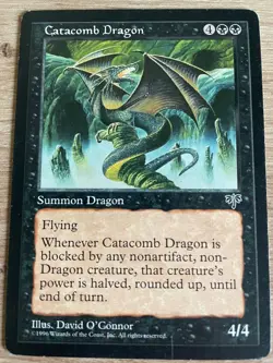 Catacomb Dragon (Mirage, 1996) Magic Karte MtG Katakombendrache reserved list - Image 1