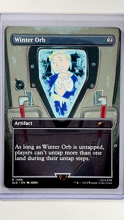 2024 MTG Magic the Gathering SLD Secret Lair Fallout Borderless #1486 Winter Orb - Image 1