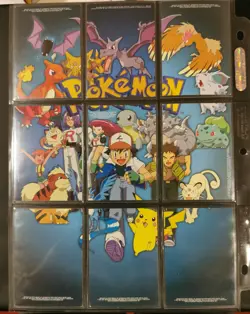 Pokemon 1999 Topps TV5 - TV13 Character Puzzle Set Ashe Pikachu - Image 1