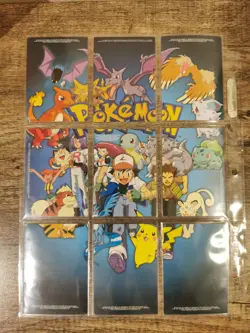 Pokemon 1999 Topps TV5 - TV13 Character Puzzle Set Ashe Pikachu - Image 3