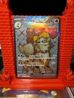 Pokemon TCG Arcanine ex Scarlet & Violet Base Set 224/198 Holo Ultra Rare NM/M - Image 1