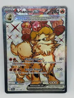 Pokemon Card TCG Arcanine ex 224/198 Full Art Sv01: Scarlet & Violet Base Set - Image 1