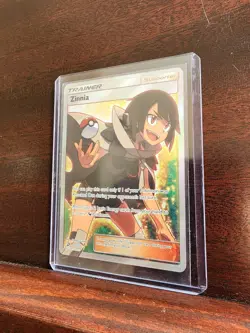 Pokemon TCG Zinnia Near Mint Dragon Majesty 70/70 Holo Ultra Rare Hyper Texture - Image 2