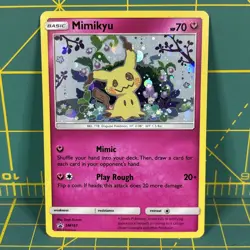 Mimikyu Promo SM163 Team Up Blister Pokemon Card Excellent LP Sun & Moon Holo - Image 1