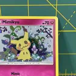 Mimikyu Promo SM163 Team Up Blister Pokemon Card Excellent LP Sun & Moon Holo - Image 5